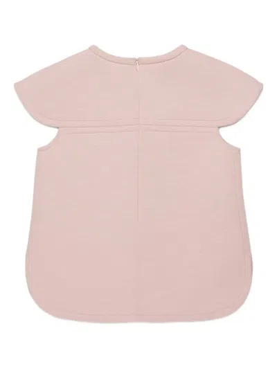 Marni Kids Logo Printed Dress In Purple