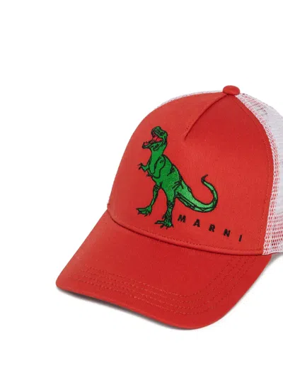 Marni Baseball Cap With Logo In Multi