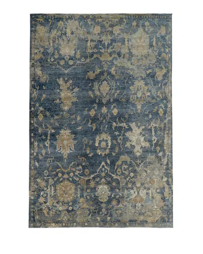 Haven & Loom Williamsburg Hand-knotted Rug, 3' X 10' In Blue
