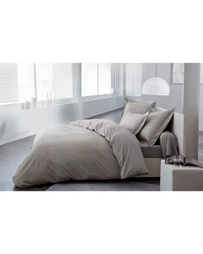 Anne De Solene Vexin 200 Thread-count Duvet Cover In Gray