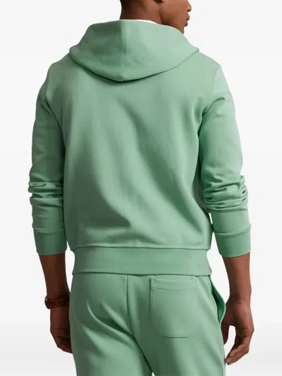 Polo Ralph Lauren Embroidered-logo Hoodie In Green