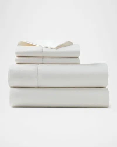 Ralph Lauren Organic Sateen Flat Sheet, Queen In White