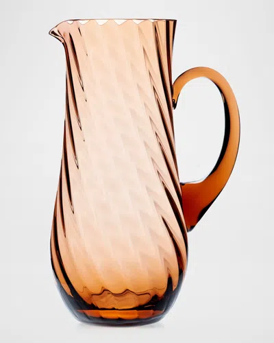 Caskata Quinn Optic Pitcher In Orange