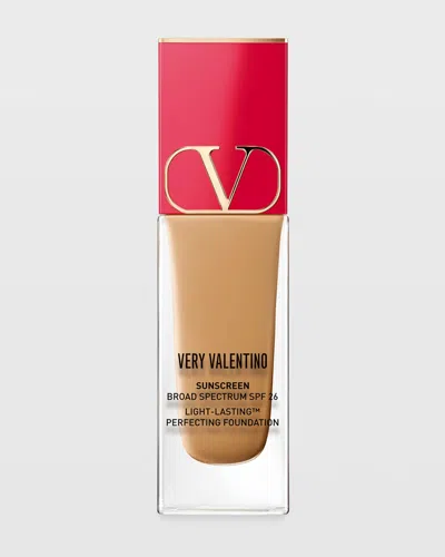 Valentino Very  24 Hour Wear Liquid Foundation, .85 Oz. In Brown