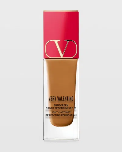 Valentino Very  24 Hour Wear Liquid Foundation, .85 Oz. In Brown