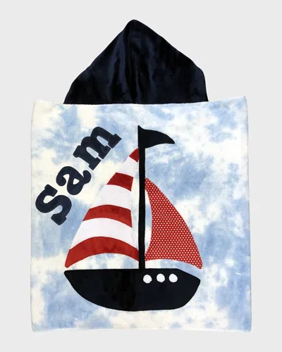 Boogie Baby Boy's Sail Away Towel, Personalized In Multi