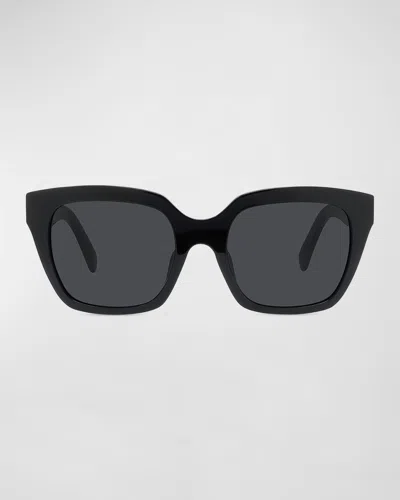 Celine Monochroms Cl 40198f 01a Butterfly Sunglasses In Black