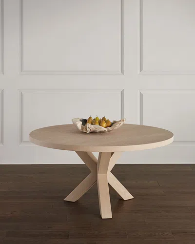 Worlds Away Keelan Tripod Base Dining Table, 60"