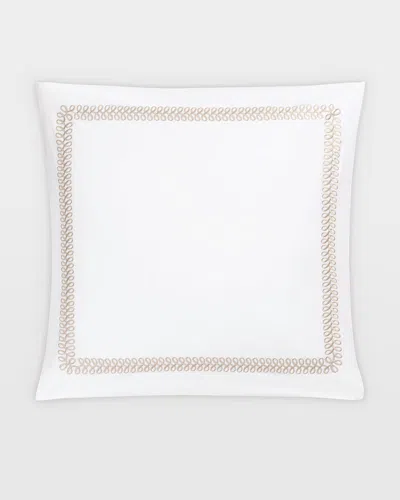 Matouk Schumacher Astor Braid Euro Sham In Sand