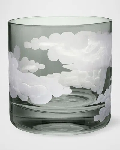 Jonathan Hansen In The Clouds Rocks Tumbler, Gray - 8 Oz. In Green