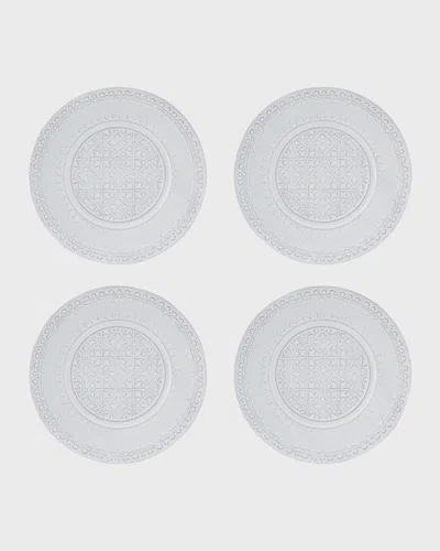 Bordallo Pinheiro Rua Nova Fruit Plate, Set Of 4 In White