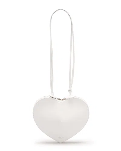 Alaïa Womens Blanc Optique Le Coeur Heart-shaped Leather Cross-body Bag In White