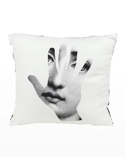 Fornasetti Cushion Mano In White