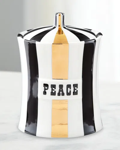 Jonathan Adler Vice Gilded Peace Canister In Multi