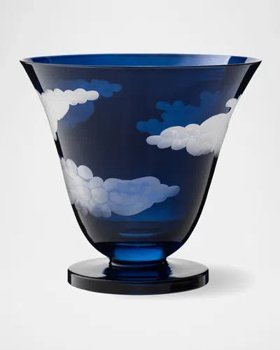 Jonathan Hansen Cobalt Stemless Wine Glass In Blue