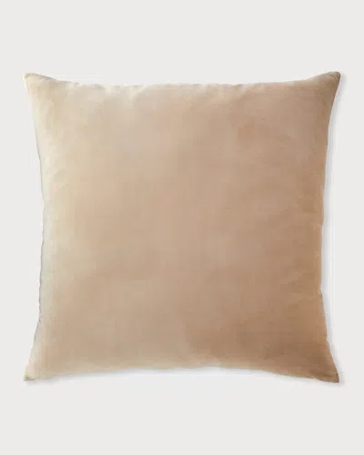 Austin Horn Collection Brussels Solid Velvet Euro Sham In Sand