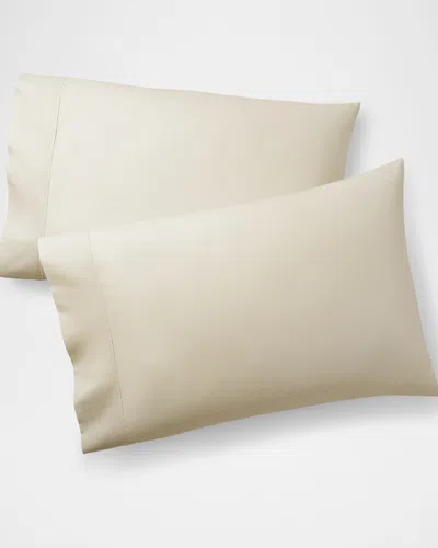 Ralph Lauren Organic 464 Percale Pillowcase, Standard Case In Brown