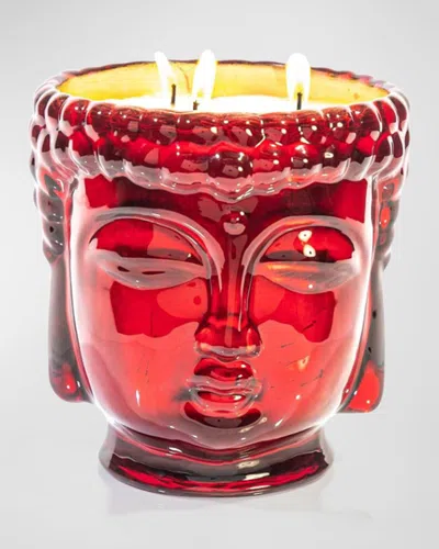 Thompson Ferrier 40 oz Elizabeth Ii Buddha Candle In Red