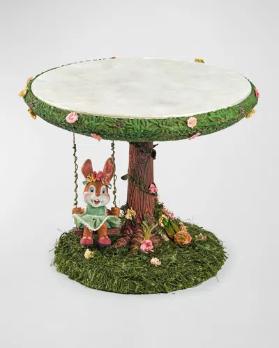 Katherine's Collection Swinging Into Spring Cake Plate In Multi