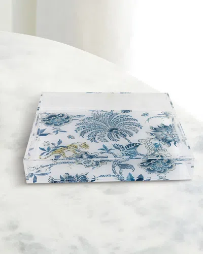 Port 68 Braganza Blue Lucite Tray In Blue