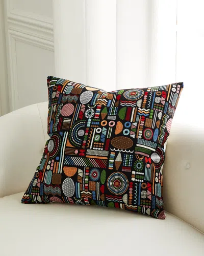 D.v. Kap Home Glyphic Pillow In Multi
