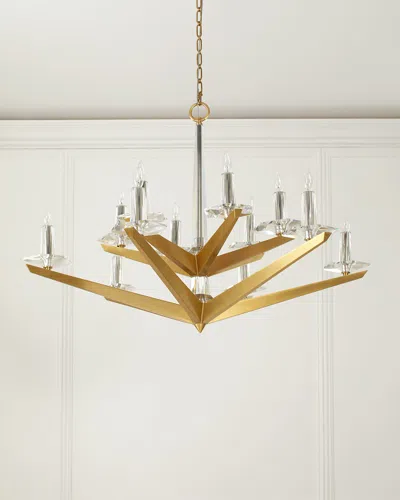 John-richard Collection Antares 12-light Chandelier In Gold