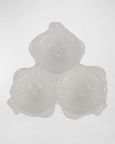 Vietri Pesce Serena Three-part Server In Gray