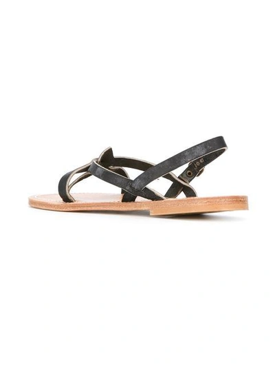 Shop Kjacques 'orion' Sandals In Black
