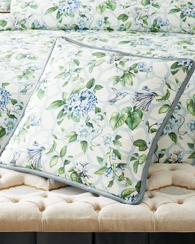 Sherry Kline Home Treillage Reversible Euro Sham In Blue