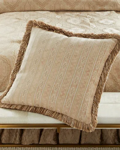 Austin Horn Collection Alanya Reversible Euro Sham In Gold