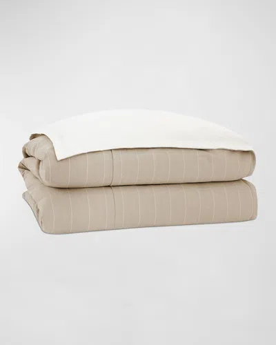 Eastern Accents Kelso Pinstripe Duvet Cover In Brown