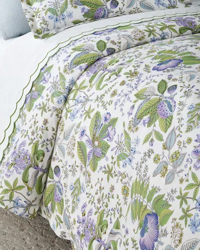 Matouk Schumacher Pomegranate Linen Duvet Cover, King In Purple