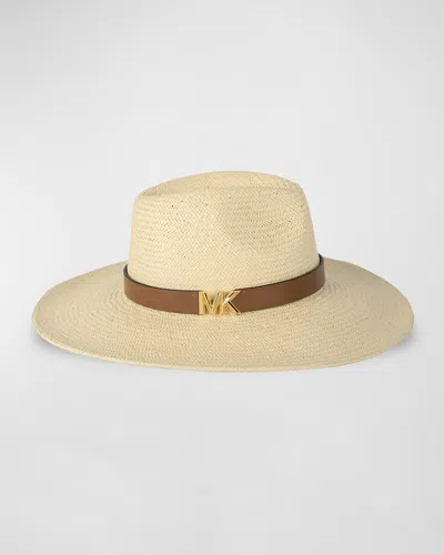 Michael Kors Karlie Straw Fedora In Multi