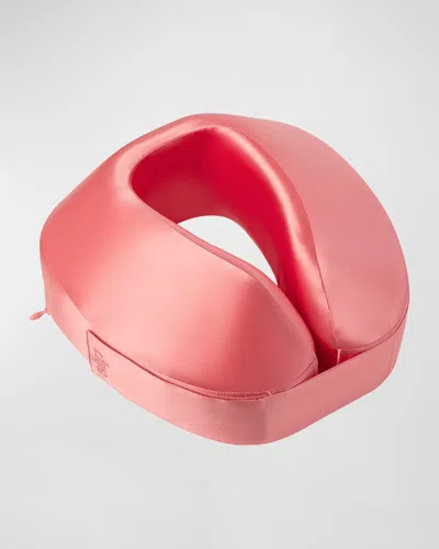 Slip Pure Silk Jet Setter Travel Pillow In Pink