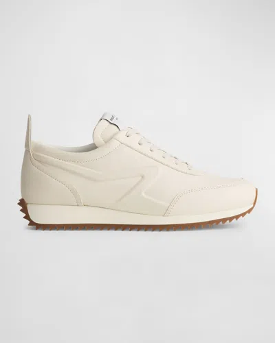 Rag & Bone Retro Calfskin Runner Sneakers In White