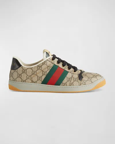 Gucci Gg Supreme Fabric Screener Sneakers In Multi