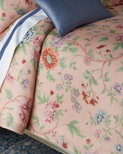 Matouk Schumacher Simone Duvet Cover, Full-queen In Orange