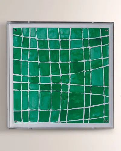 Port 68 Emerald Squares Wall Art In Green
