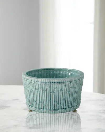 Port 68 Bamboo Garden Celadon Center Basin In Green