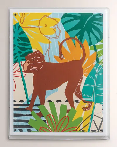 Port 68 Jungle Monkey Giclee In Multi