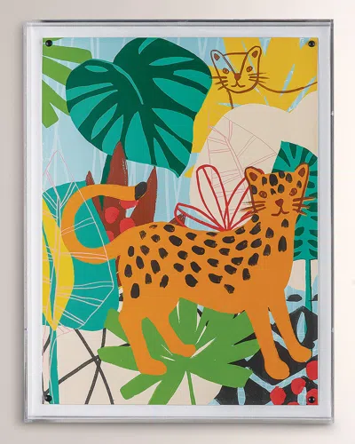 Port 68 Jungle Leopard Giclee In Multi