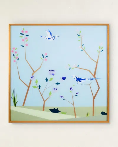 John-richard Collection Wonderland Giclee In Blue