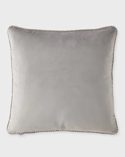 Austin Horn Collection Cloe Velvet Euro Sham In Gray