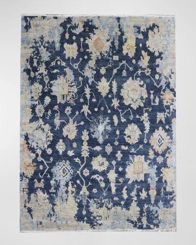 Haven & Loom Lawrence Midnight Hand-knotted Rug, 10' X 14' In Blue