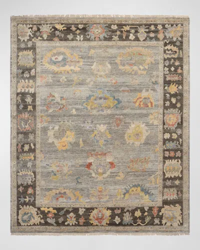 Haven & Loom Eleanor Gray Hand-knotted Rug, 6' X 9'