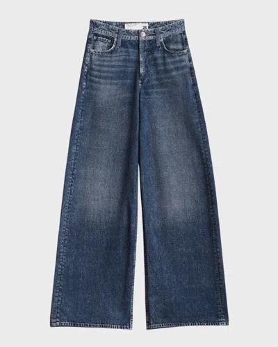 Rag & Bone Miramar Sofie Cotton-terry Wide-leg Jeans