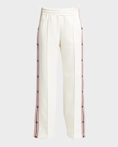 Golden Goose Star Wide-leg Side Tape Joggers In White
