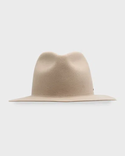 Rag & Bone City Felt Fedora In White
