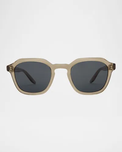 Barton Perreira Men's Tucker Zyl Square Sunglasses In Blue