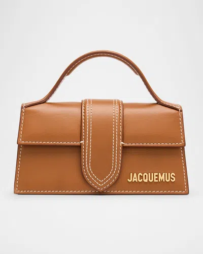 Jacquemus Le Bambino Leather Tote Bag In Light Brown 2